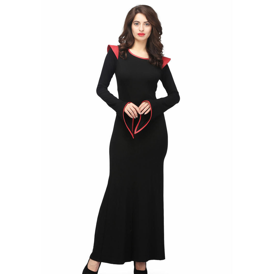 Calix Long Gothic Dress - Corset Revolution