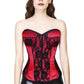 RED/BLACK GOTHIC OVERBUST CORSET