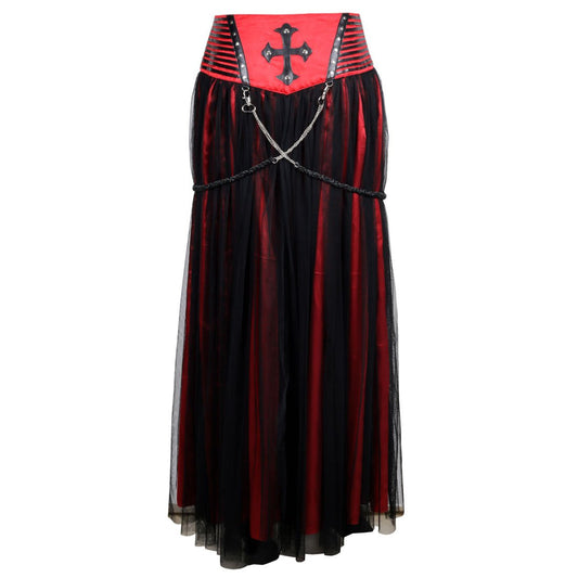 Enola Gothic Punk Long Skirt - Corset Revolution