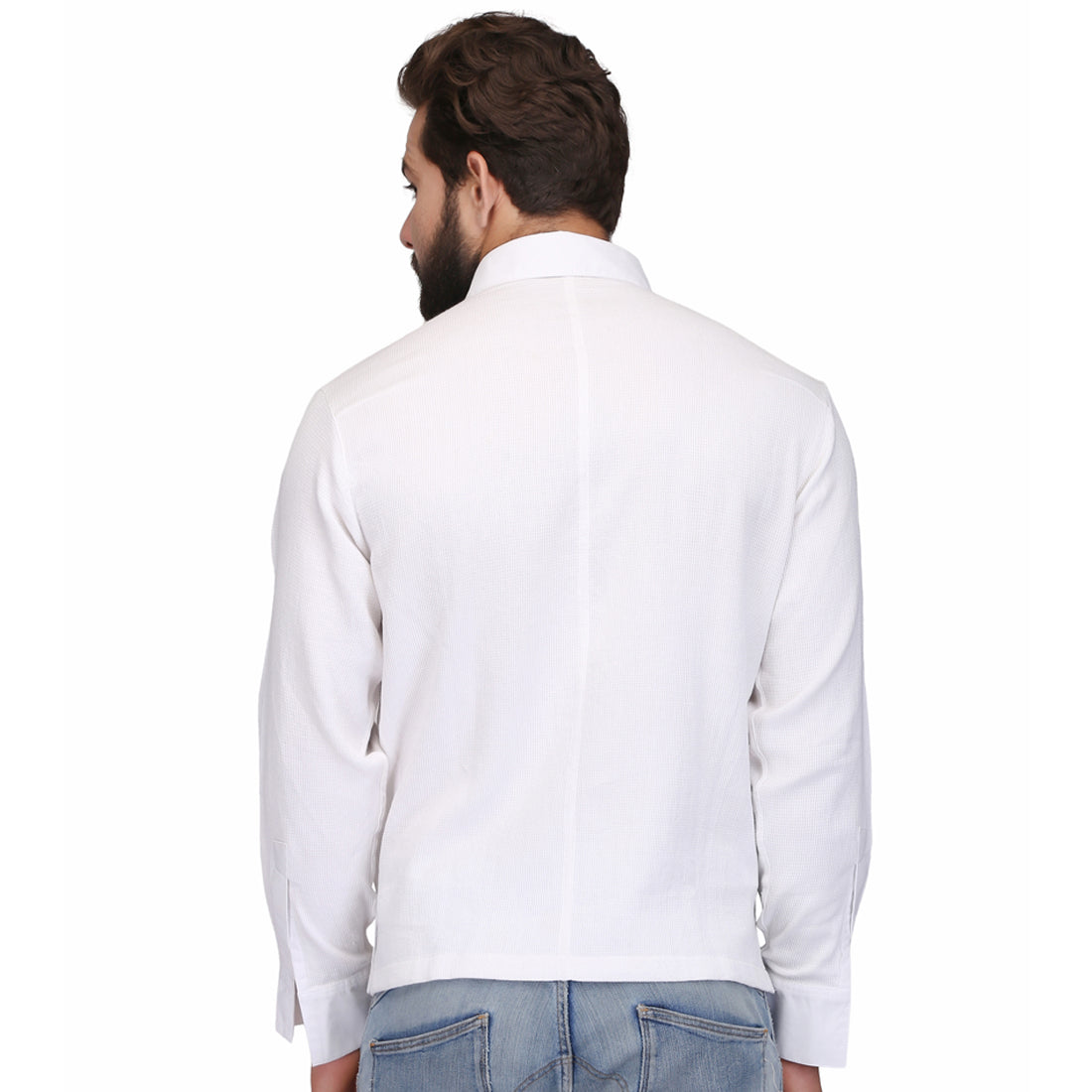 White Men’s Casual Shirt - Corset Revolution