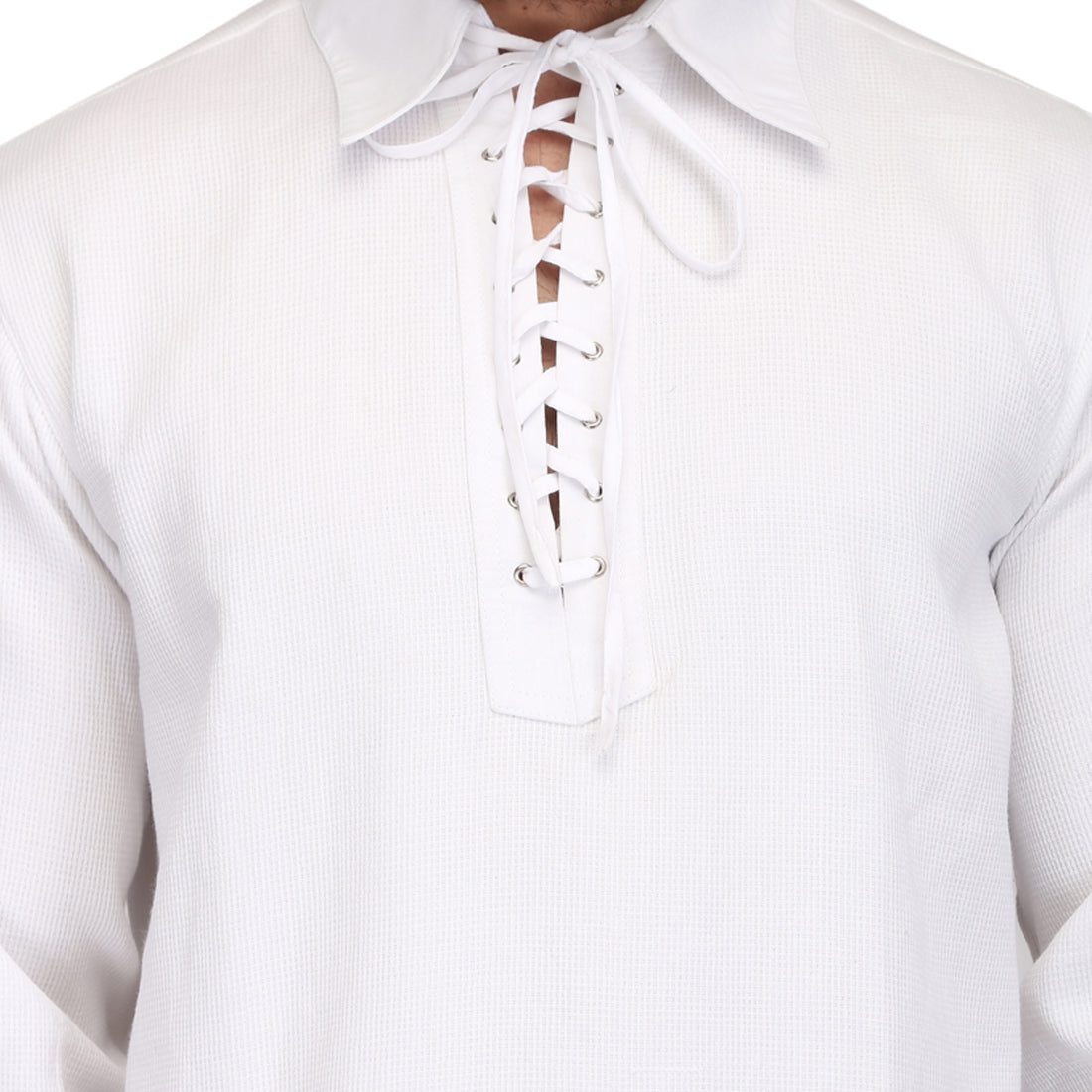 White Men’s Casual Shirt - Corset Revolution