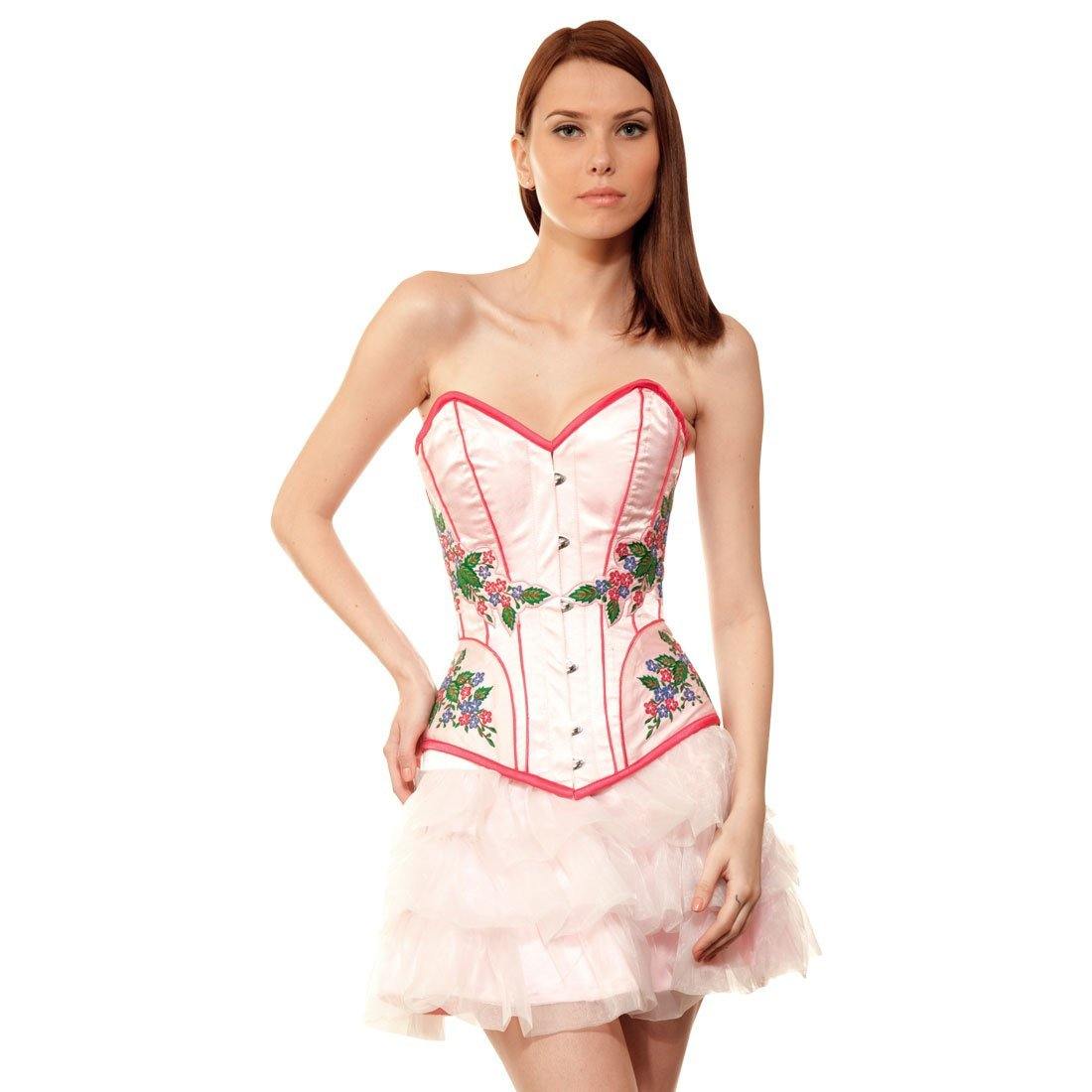 Waathiq Couture Authentic Steel Boned Long Lined Overbust Corset Dress - Corset Revolution