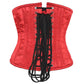 Abstract Red Silver Underbust Corset - Corset Revolution