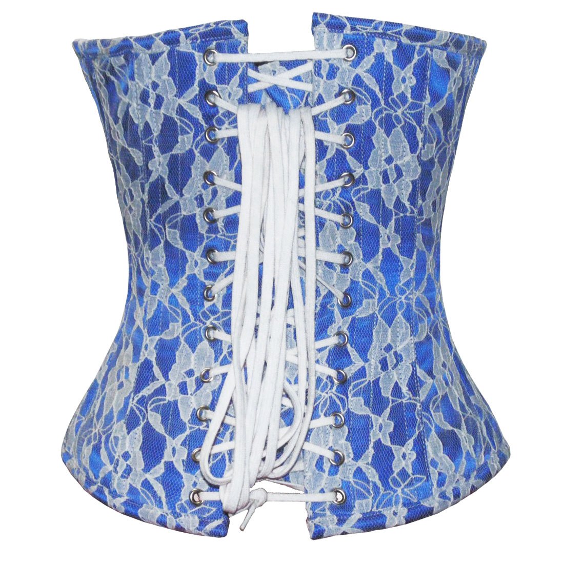 Xanthe Floral Net Overlayed Authentic Overbust Corset - Corset Revolution