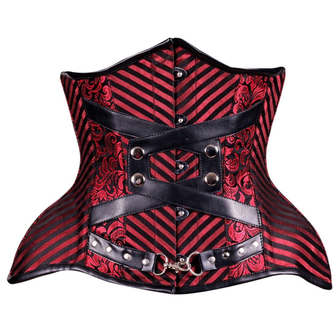 Vanda Authentic Steel Boned Gothic Punk Underbust Corset - Corset Revolution