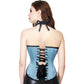 TURQUISE UNDER BUST CORSET WITH ATTACED