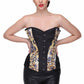 Gothic print over bust corset - wholesale