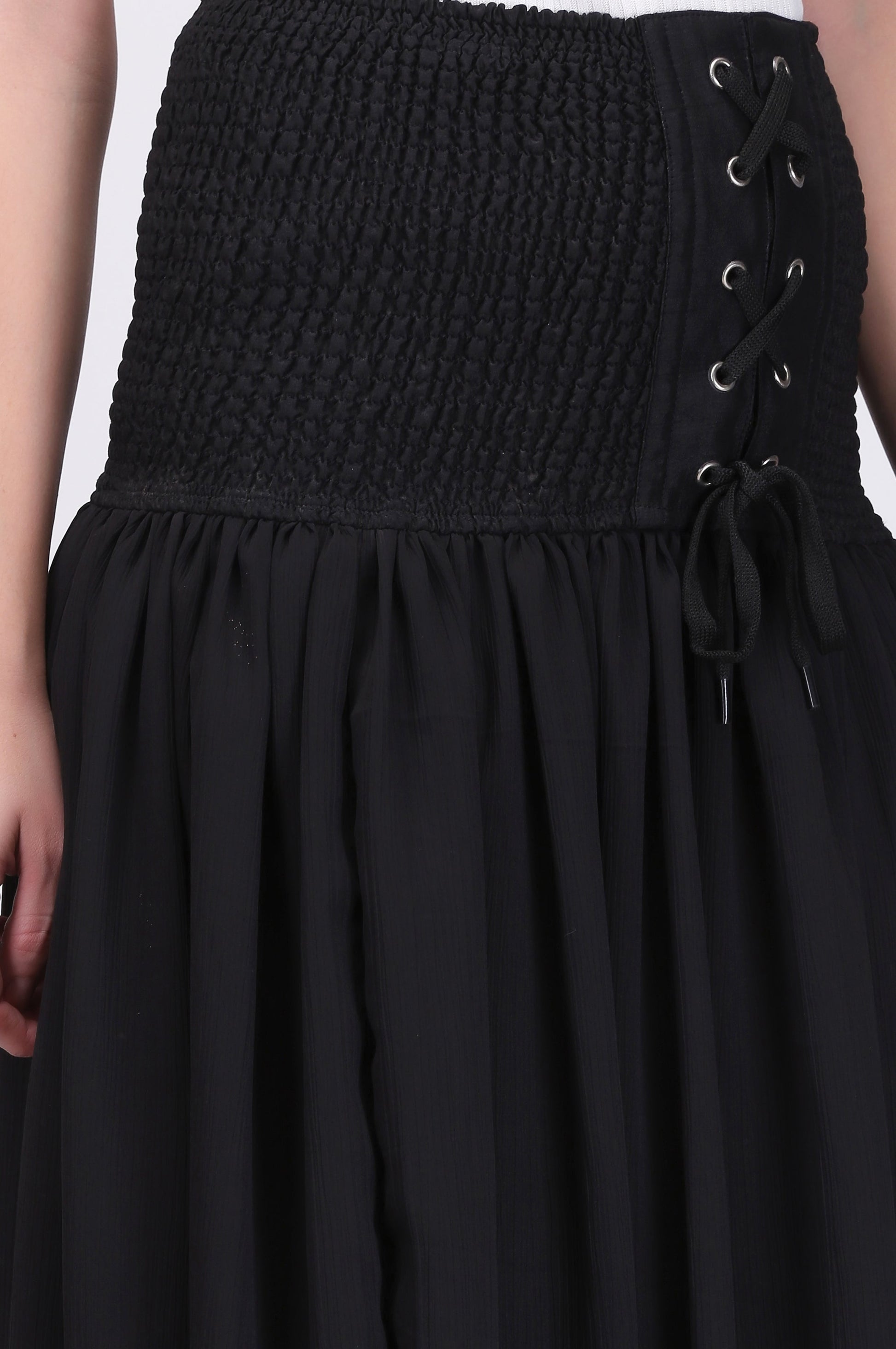 black chiffon long skirt - Corset Revolution