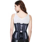 black mesh underbust corset  wholesale back view