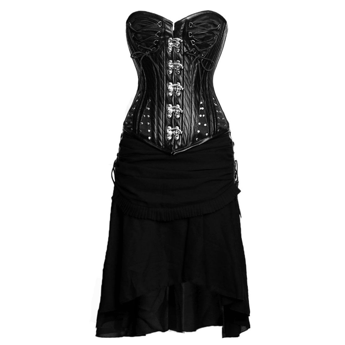 Aphrodite Gothic Authentic Steel Boned Overbust Corset Dress – Wholesalenext